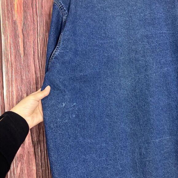 VTG Michelle Louise Denim Jacket Sunflower Embroidery Size Womens XL Vintage 90s - Picture 6 of 7